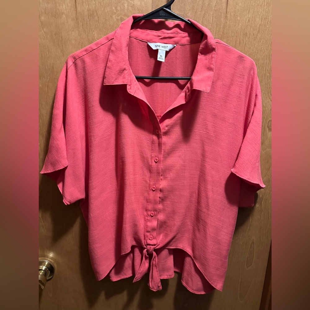 Nine West Women's Coral Button-Down Shirt